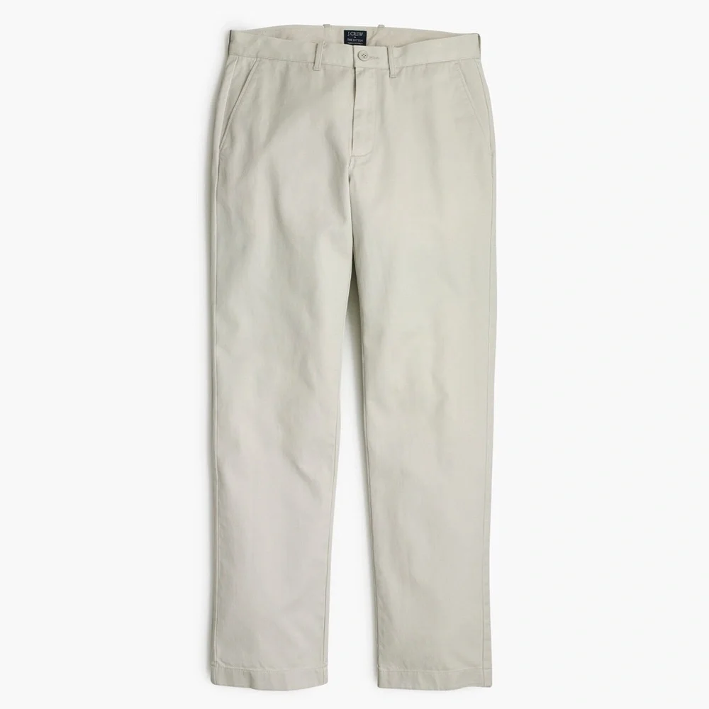 J.Crew Flex Straight Chino Pants Men’s 34x30 Ivory Stretch Casual Khaki